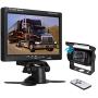 Camecho RC 12V 24V Car Backup Camera Rear View Wireless IR Night Vision Backup Camera Waterproof Kit + 7'' TFT LCD Monitor Parking Assistance System for Truck/Van/Caravan/Trailers/Camper