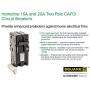 Square D by Schneider Electric HOM220CAFIC Homeline 20 Amp Two-Pole CAFCI Circuit Breaker,