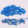 Rantecks 100PCS Wire Spade Connectors 16-14 AWG Electrical Crimp Terminal Assortment Kits Male and Female Quick Splice Wire Crimp Terminal Block for DIY Electrical Motorcycle Vehicle Boat