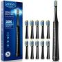 ATMOKO Electric Toothbrushes with 10 Duponts Brush Heads, 40000 VPM, Fast Charge 2.5 H Last 35 Days Rechargeable Power Clean Sonic Toothbrush Adults