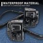 KATUR 1 Pair Motorcycle 1'' 25mm Handlebar Control Light Switch with Wiring Harness for Harley