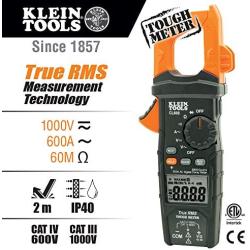 Klein Tools CL600 AC/DC Auto-Ranging 600 Amp Digital Clamp Meter - Standard AC Current