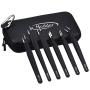 Mudder 6 Pieces Nail Art Tweezers Anti-static ESD Tweezers Kit Stainless Steel with Storage Bag for Eyelash Extension, Jewelry-making and Electronics