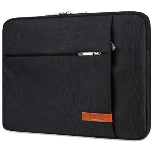 Lacdo 11 Inch Chromebook Case Laptop Sleeve for MacBook Air 11.6-inch, Surface Pro X 7 6 5, 11.6'' Samsung HP Acer Chromebook R11 Asus C202 C330 Protective Notebook Tablet Bag, Water Resistant, Black