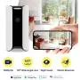 Canary Pro Indoor Home Security Camera with Premium Service (1 YR Free Incl.) | 90dB Siren, Climate Monitor, 2-Way Talk, 30-Day Video History, Motion Detection, 1080p HD, Alexa, Google, Baby Monitor