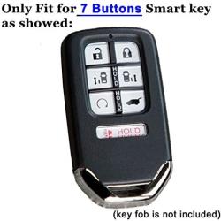 2Pcs Coolbestda 7buttons Key fob Cover Remote Control Keyless Jacket Holder Bag Case for 2020 2019 2018 Honda Odyssey elite ex