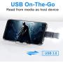 USB C Male to USB 3.0 Female Adapter 3-Pack,Thunderbolt 3 OTG Adapter for MacBook Pro,iPad Air 4,Chromebook,Pixelbook,Microsoft Surface Go,Pro 7,Duo,S21 21,Galaxy Note 9 S9 10 S10 S20 20 Ultra Plus