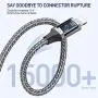 iPhone Charger Cable, MFi Certified 5Pack 1ft/3ft/3ft/5ft/5ft Nylon Braided Lightning Cable for Fast Charging and Syncing Compatible with iPhone 12/11/Pro/X/XS/XR/Max/SE/8/8P/7/7P/6S/6/5 iPad