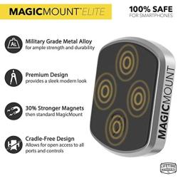 SCOSCHE MEDPMSR MagicMount Elite Double-Pivot Magnetic Mount for Mobile Devices, Silver