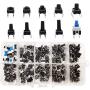 YIXISI 180Pcs Tactile Push Button Switch (6x6mm 7x7mm) 4 Pin Button Switch Assortment Kit for fields of electronic products