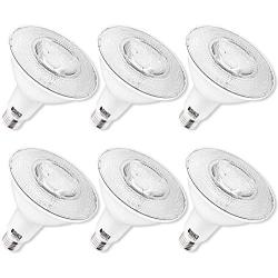 Sunco Lighting 6 Pack PAR38 LED Bulb 13W=100W, 2700K Soft White, 1050 LM, Dimmable, Indoor/Outdoor Spotlight, Waterproof - UL & Energy Star Listed