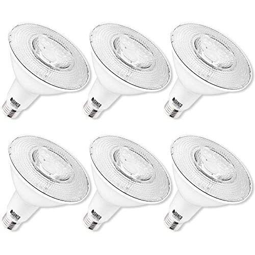 Sunco Lighting 6 Pack PAR38 LED Bulb 13W=100W, 2700K Soft White, 1050 LM, Dimmable, Indoor/Outdoor Spotlight, Waterproof - UL & Energy Star Listed