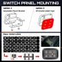 6 Gang Switch Panel Automatic Dimmable, OFFROADTOWN Universal Electronic Relay System Box Circuit Control On-Off LED Car Switch Pod Touch Switch Box for Truck Jeep Boat ATV UTV SUV Car
