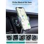 VICSEED Car Phone Holder Mount, [Upgrade Doesnt Slip & Drop] Air Vent Universal Cell Phone Holder for Car Hands Free Easy Clamp Cradle in Vehicle Compatible with All Apple iPhone Android Smartphone