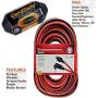 3 PK Black Extension Cord Safety Cover with Water-Resistant Seal for Fastening and retaining Cords for AV, Office, Indoor Lights Patio String Lights Holiday Lights Landscape