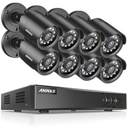 ANNKE 1080P Security Camera System 5MP Lite H.265 Surveillance DVR and (8) 1080P HD Weatherproof Camera, Easy Remote View, Smart Playback, NO Hard Drive-S300