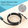 Magnetic Phone Charging Cable Super Organized USB Charge Cord Self Winding Wire Portable Storage 360 Degree Coiling Magnets Retractable Compatible with i-Products(1.8M/6FT)