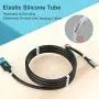 Magnetic Phone Charging Cable Super Organized USB Charge Cord Self Winding Wire Portable Storage 360 Degree Coiling Magnets Retractable Compatible with i-Products(1.8M/6FT) Magnetic Phone Charging Cable Super Organized USB Charge Cord Self Winding Wire Portable Storage 360 Degree Coiling Magnets Retractable Compatible with i-Products(1.8M/6FT)