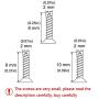newlng 2MM Small Screws Phillips Flat Head Cross Self Tapping Tiny Screw Cabinet Electronic Accessories Screw Multifunctional DIY Micro Woodworking Mini Screw Set Gold Black Silver 1600pcs