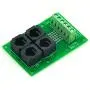 Electronics-Salon RJ11/RJ12 6P6C Jack 4-Way Buss Breakout Board, Terminal Block, Connector.