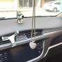 Car Mirror Pendant Charm Car Rear View Mirror Ornament with Tassel Bling Car Accessories Crystal Rhinestone Cute Car Decor Lucky Hanging Car Interior Decaration (Heart Shape)