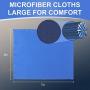 10 Pack Assorted Colors Microfiber Cleaning Cloths - 6'' x 7'' Microfiber Glasses Cloth - Great for Cleaning Eyeglasses, Cell Phones, Screens, Lenses, Glasses, Screens, and All Delicate Surface