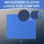10 Pack Assorted Colors Microfiber Cleaning Cloths - 6'' x 7'' Microfiber Glasses Cloth - Great for Cleaning Eyeglasses, Cell Phones, Screens, Lenses, Glasses, Screens, and All Delicate Surface