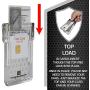 Identity Stronghold - Secure RFID Badge Holder for 1 Card - Heavy Duty Hard Plastic ID Badge Holder - USA Molded and Assembled - FIPS 201 Approved RFID Blocking Security - Clear
