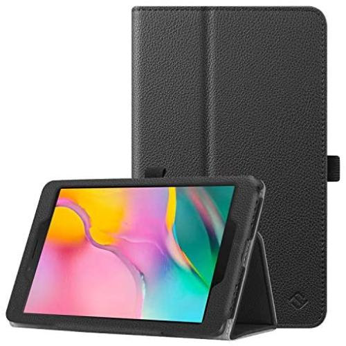 Fintie Folio Case for Samsung Galaxy Tab A 8.0 2019 Without S Pen Model (SM-T290 Wi-Fi, SM-T295 LTE), [Corner Protection] Slim Fit Premium Vegan Leather Stand Cover, Black