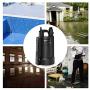 TACKLIFE Utility Pump, Submersible Water Pump, 1/3 Output HP, Max. 2500 GPH, Max. up to 25ft, 10ft Cord, 30db, 3/4 in Adapter Check Valve
