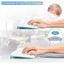 4Pcs Portable Computer Elbow Wrist Pad, AUHOKY 2 Sets Ergonomic Keyboard Wrist Rest Elbow Support Mat for Office Desktop Working Gaming - Memory Foam Relieve Elbow Pain (7.9″×11.8″, Camel)