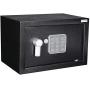 Home and Office Electronic Safe Box with Keypad & Keys, Money Lock Boxes, Safety Boxes for Home, Office, Hotel Rooms,Business, Jewelry, Gun, Cash, Steel Alloy Drop Safe 9.85 x 13.75 x 9.85 inches