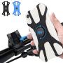 Bike & Motorcycle Phone Mount 2 Pack，360° Adjustable，Universal Motorcycle Phone Holder for iPhone 7/8/X/11/Pro/Plus, Galaxy, Google Pixel, Nubia, LG (2 Pack)