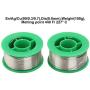 2 Sizes Lead Rosin Core Solder Wire for Electrical Soldering and DIY, Sn 99% Ag 0.3% Cu 0.7%, 0.8mm/1.0mm, 100g