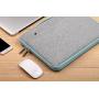 ZINZ Laptop Sleeve 15 15.6 16 Inch Case Briefcase, Compatible MacBook Pro 16 15.4 inch, Surface Book 2/1 15'' Super Slim Spill-Resistant Handbag for Most Popular 15''-16'' Notebooks, Gray