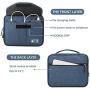 Electronics Bag, Jelly Comb Electronic Accessories Travel Cable Organizer Waterproof Cord Storage Bag for Cables, iPad (Up to 11),Power Bank, USB Flash Drive and More-(Black and Blue)