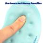 BRILA Ergonomic Memory Foam Mouse Wrist Rest Support Pad Cushion for Computer, Laptop, Office Work, PC Gaming - Massage Holes Design - Wrist Pain Relief (Aquamarine Mouse Wrist Rest)