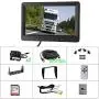 Car Backup Cameras System Build-in DVR,2 x HD 1080P 4Pin Front Rear View Camera ip69 IR Night Vision + 7'' IPS HD Split Monitor with SD Record 12V~24V for RV Truck Bus Camper Vehicle