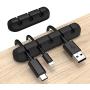 INCHOR Cord Organizer, Cable Clips Cord Holder, Cable Management USB Cable Power Wire Cord Clips, 2 Packs Cable Organizers for Car Home and Office (5, 3 Slots)
