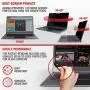 15.6 inch Akamai Computer Privacy Screen (16:9) - Removable Edge to Edge Glass - Blue Light Screen Protector - Laptop Anti Glare Screen Protector