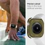 Spigen Rugged Armor Designed for Apple Watch Case for 44mm Series 6/SE/5/4 - Olive Green