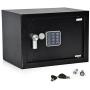 Home Security Electronic Lock Box - Safe with Mechanical Override, Digital Combination Lock Safe, LED Low Battery Indicator, Includes Mounting Bolts, Keys & (4) x ‘AA’ Batteries - SereneLife SLSFE15
