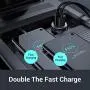 AINOPE USB Car Charger, [Dual QC3.0 Port] 36W/6A [All Metal] Fast Car Charger Adapter Mini Cigarette Lighter Usb Charger Quick Charge Compatible with iPhone 11 pro/11/ x/8, Note 9/Galaxy S10/S9