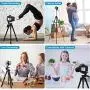 Endurax Camera Tripod 60'' for Canon Nikon Phone DSLR Tripods Stand with Universal Phone Mount & Remote Shutter Max Load 6.6 lb