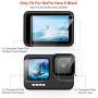 Deyard 6 PCS Screen Protector for GoPro Hero 9, Tempered Glass Screen Protector + Tempered Glass Lens Protector + Tempered Glass Small Front Screen Protector Compatible with GoPro Hero 9 Black