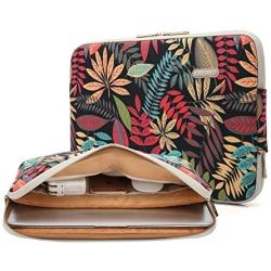 KAYOND Canvas Water-Resistant for 11-11.6 Inch Laptop Sleeve Case Bag (11-11.6 Inches, Forest Series Black)