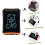 YYhappy childhood LCD Electronic Writing Tablet Toys for 4-9Year Old Boys, Teen Boy Girl Birthday Presents Gifts,8.5'' Handwriting Paper Drawing Tablet at Home and Outdoor(Orange)