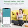 1byone Digital Scales for Body Weight Bathroom Scale with Accuracy, LED Display, 400 lbs Capacity,Tape Measure and Batteries Included, Green