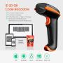Tera 2D Barcode Scanner with Adjustable Folding Stand and Charging Cradle, Wall Mountable 2.4G Wireless & USB 2.0 Wired QR Bar Code Reader with Vibration Alert