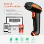 Tera 2D Barcode Scanner with Adjustable Folding Stand and Charging Cradle, Wall Mountable 2.4G Wireless & USB 2.0 Wired QR Bar Code Reader with Vibration Alert